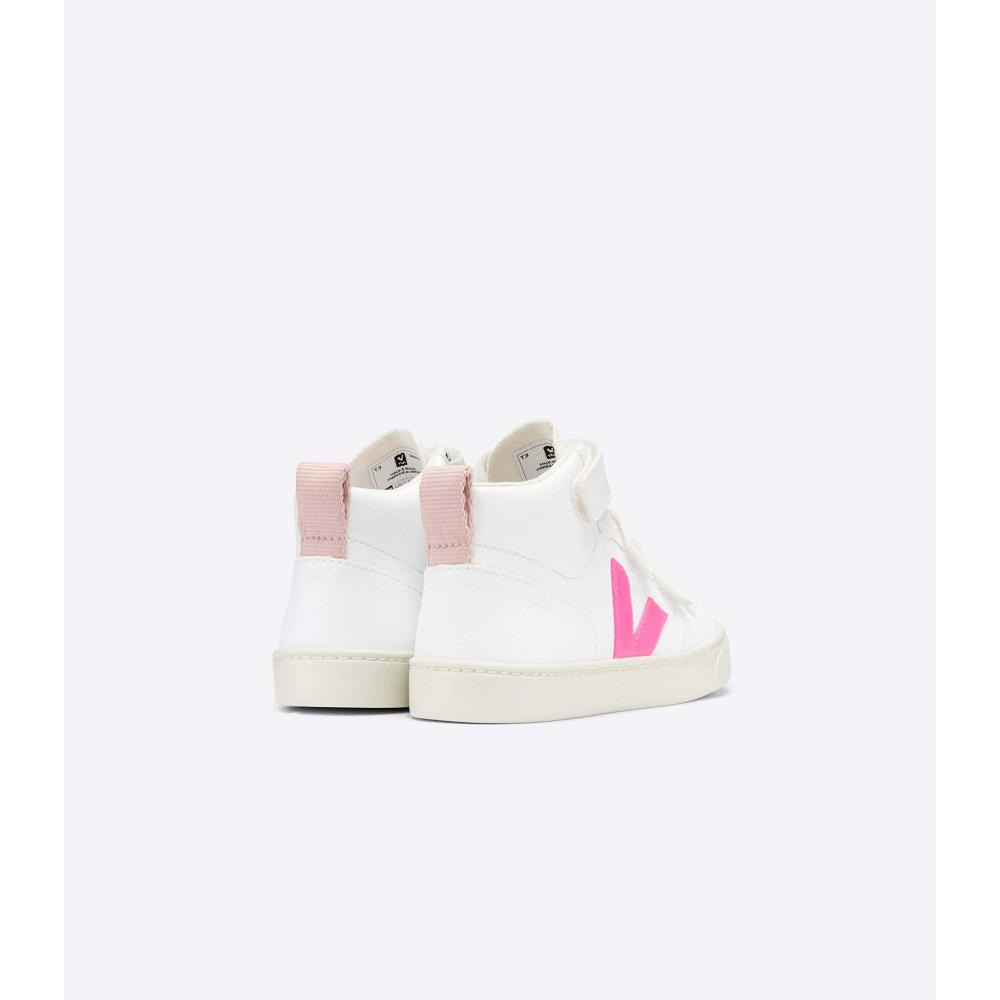 Veja V-10 MID CWL Schoenen Kinderen White/Pink | NL 798XYU